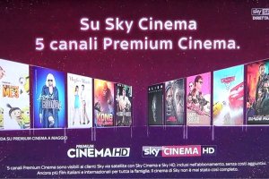 Sky Cinema, dal 27 Aprile arrivano i 5 canali Mediaset Premium Cinema