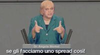 Foto - Italialand - Angela ''Crozza'' Merkel risponde per le rime a Berlusconi
