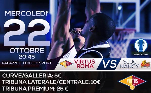 Eurocup, la Virtus Roma su Sportitalia con il logo della tv sulle maglie