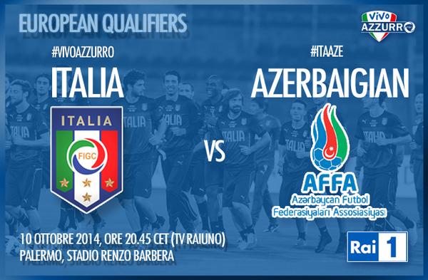 Euro 2016, Italia - Azerbaigian  - Diretta tv Rai 1 / HD, differita Sky Sport Plus HD