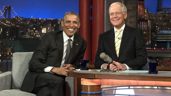 L'addio alla tv di David Letterman, anche Barak Obama gli rende omaggio