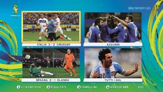 Mondiali Brasile 2014: Argentina vs Belgio (diretta Sky/Rai) e Olanda vs CostaRica (Esclusiva Sky)