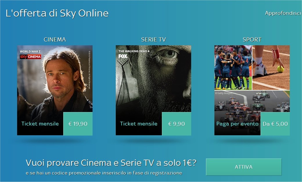 Novità SKY - Nasce Sky Online, piattaforma streaming per i nativi digitali