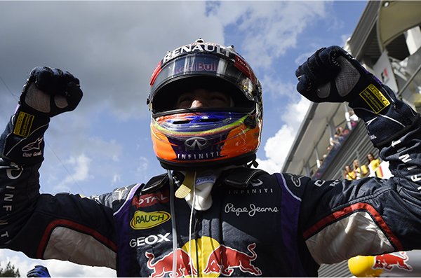 Ricciardo re del Belgio. 833 mila per la diretta Sky Sport, 2 mln in differita Rai