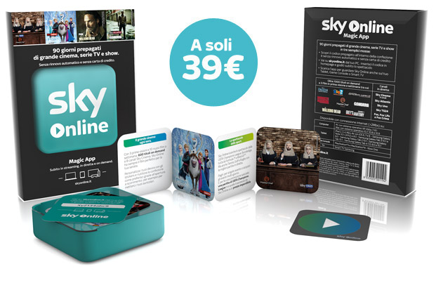 Sky Online Magic App, Melismelis cura il pack regalo e il materiale retail  #ProgrammiXNatale